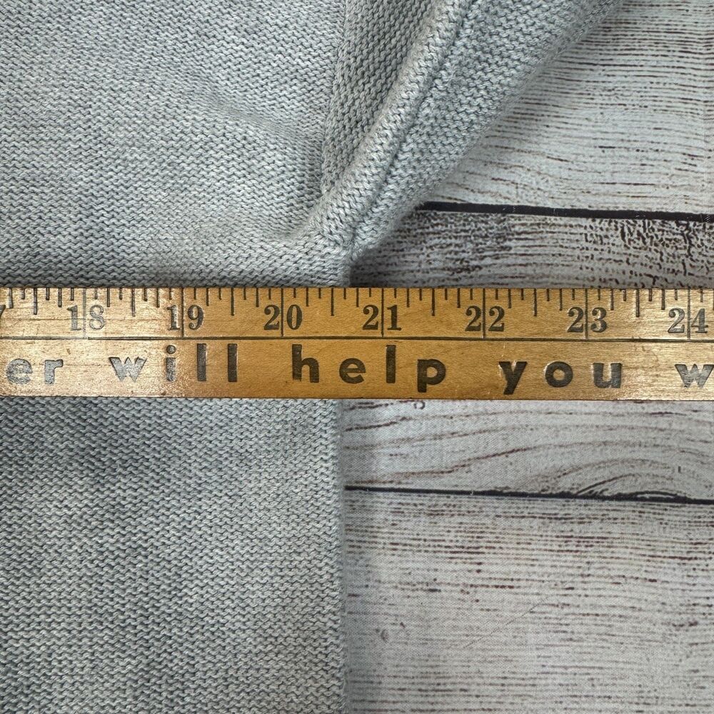 Quince Women 100% Organic Cotton Cropped Button Cardigan Gray Size XS - Picture 7 of 8